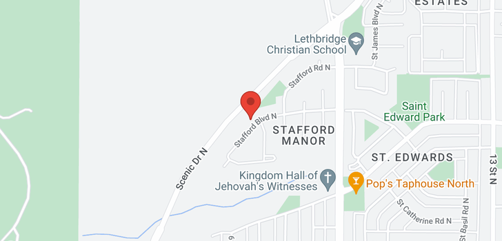 map of 117 Stafford Boulevard N